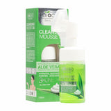 Aloe Vera Face Wash Mousse - Refreshing Cleanser with Vitamin E & Pro-Vitamin B5, Deep Pore Cleansing, Hydrates & Fights Breakouts, Soft & Glowing Skin - 120ml