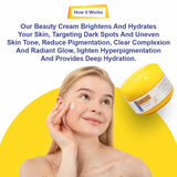 Beauty Cream Large – Skin Brightening & Anti-Aging Moisturizer with Arbutin, Vitamin E, Kojic Acid, & Licorice Extract | Hydrating Cream for Radiant, Smooth Skin  - 28gm