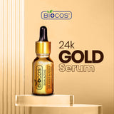 24K Gold Serum – Anti-Aging & Whitening with Rosehip, Pumpkin Seed & Argan Oils – Reduces Wrinkles, Restores Elasticity, and Prevents Premature Aging – 15ml