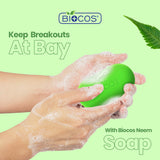 Pure Neem Soap - Fight Acne & Excess Oil with Nature’s Best, Deeply Purifying & Hydrating Neem, Eco-Friendly, - 90gm