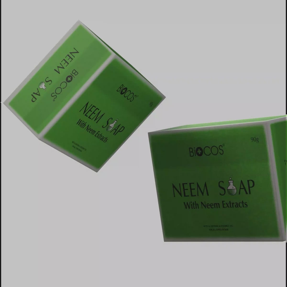 Pure Neem Soap - Fight Acne & Excess Oil with Nature’s Best, Deeply Purifying & Hydrating Neem, Eco-Friendly, - 90gm